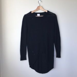 Black tunic sweater